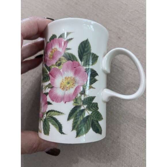 Dunoon Fine Bone China Floral Coffee Tea Mug Floral Garden Scotland Porcelain - Picture 2 of 9
